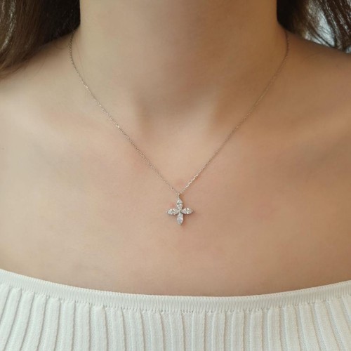 Yonca Markiz Gümüş Kadın Kolye - CNG Jewels (1)